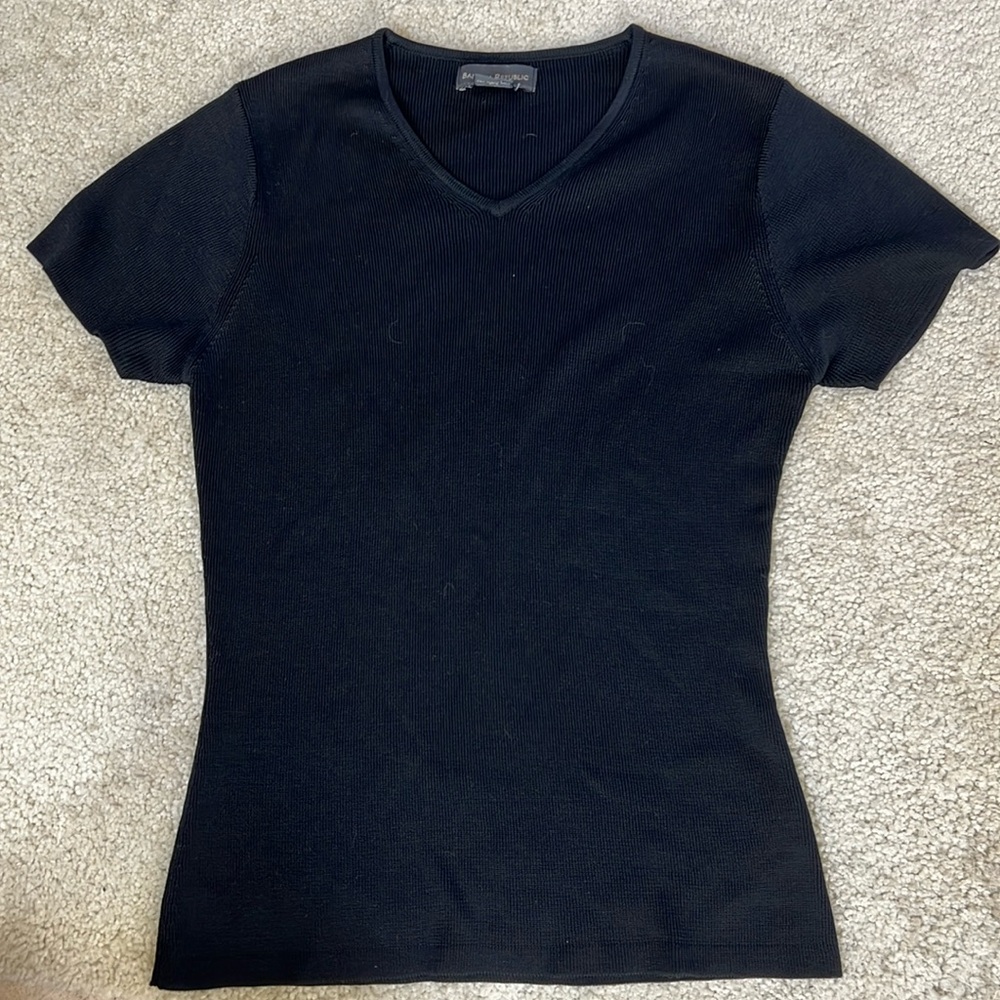 Silk Short Sleeve Sweater